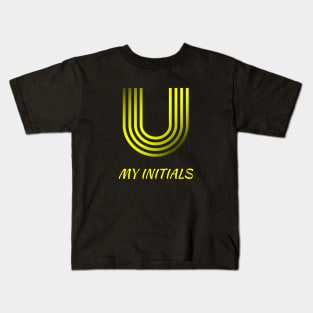 Letter U Initials Unique Name T-Shirt Kids T-Shirt